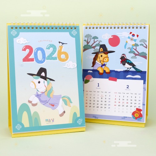 2026�� �׸��� �� Ź�� �޷�(��ƼĿ ����) - 1��Ʈ